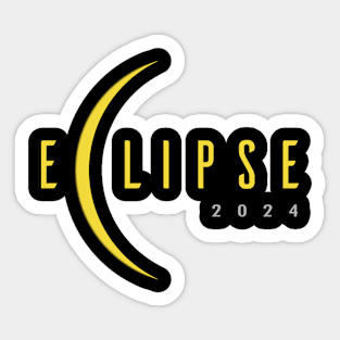 USA Eclipse 2024 April 8 Sticker